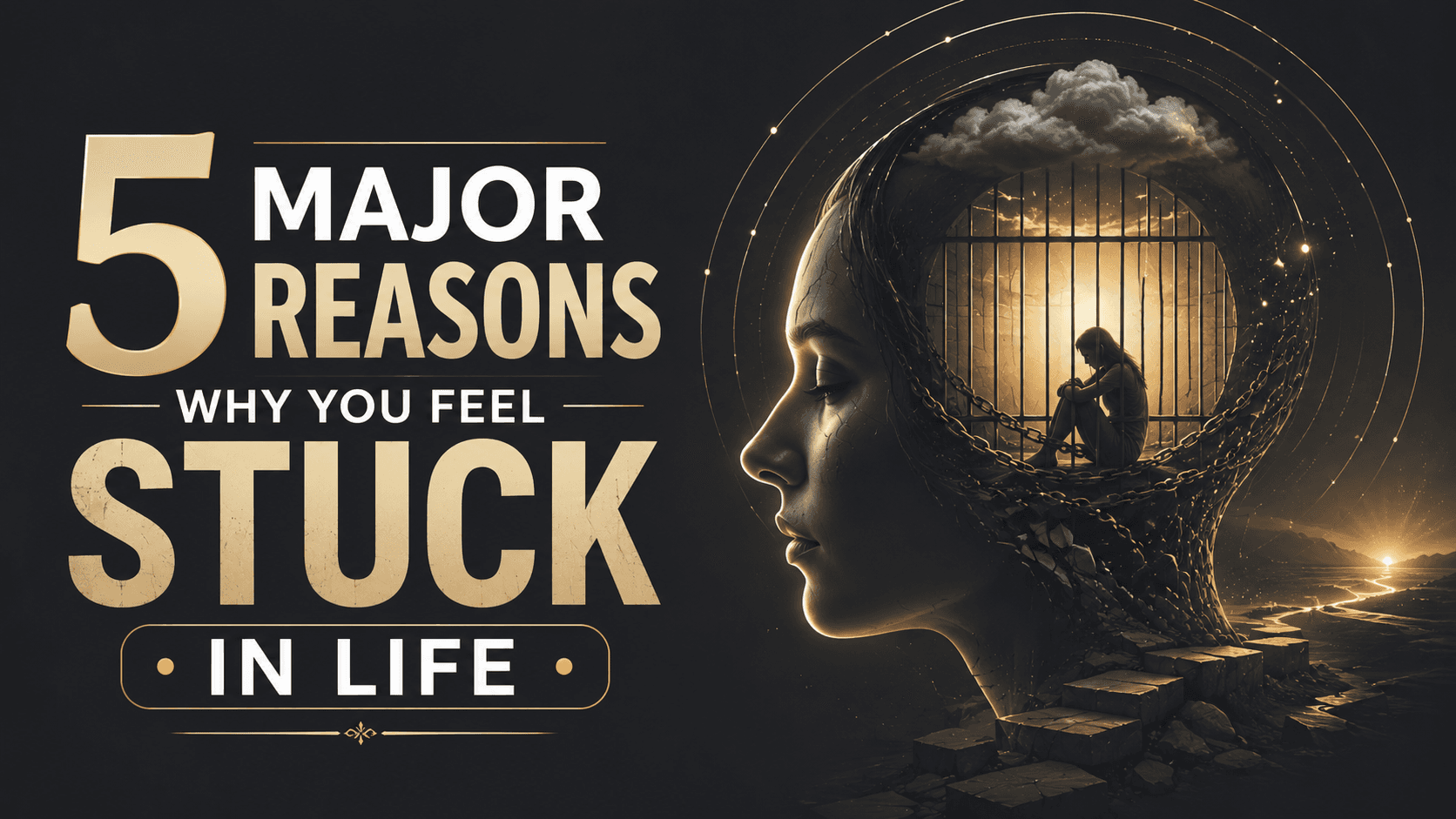 5 major reasons why you feel stuck in life — person looking forward with clarity