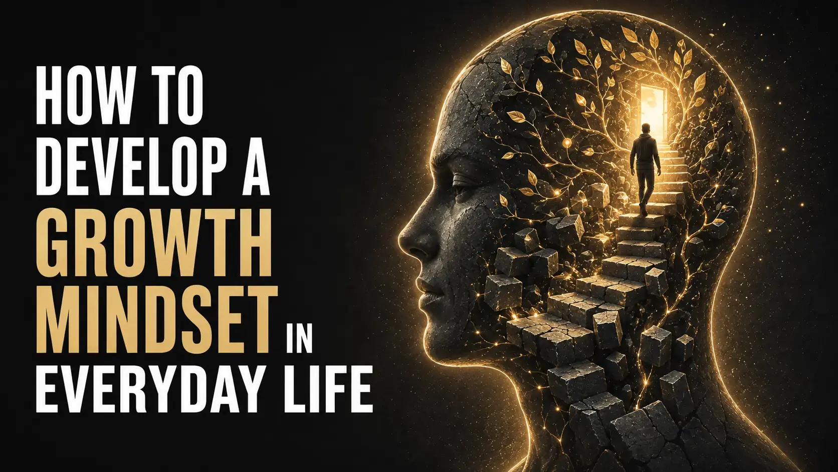 Person practising daily habits to develop a growth mindset