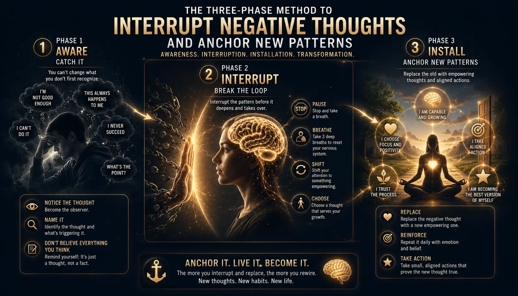 How subconscious reprogramming interrupts negative thought patterns at the root
