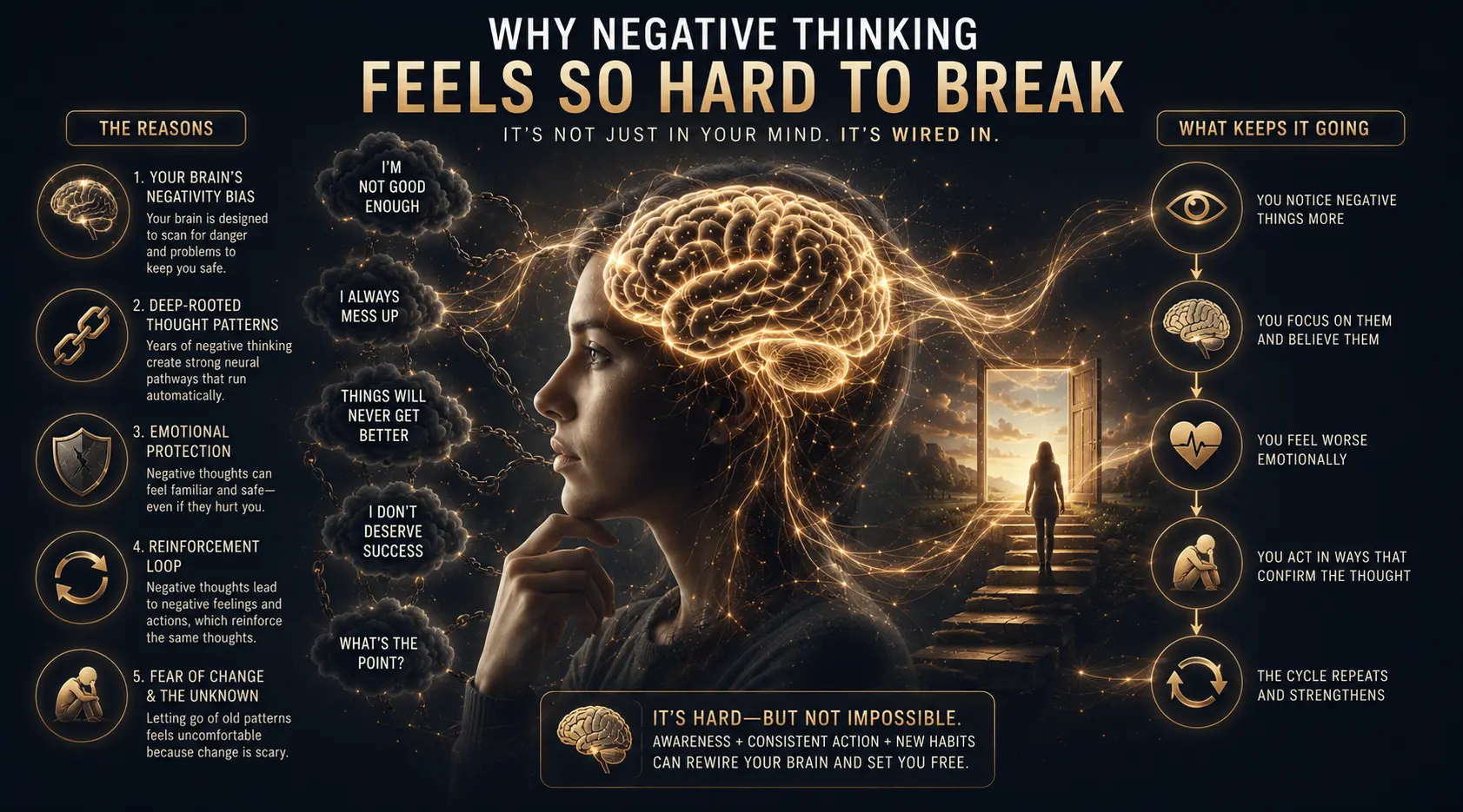 Why positive thinking does not work when subconscious patterns are running the show